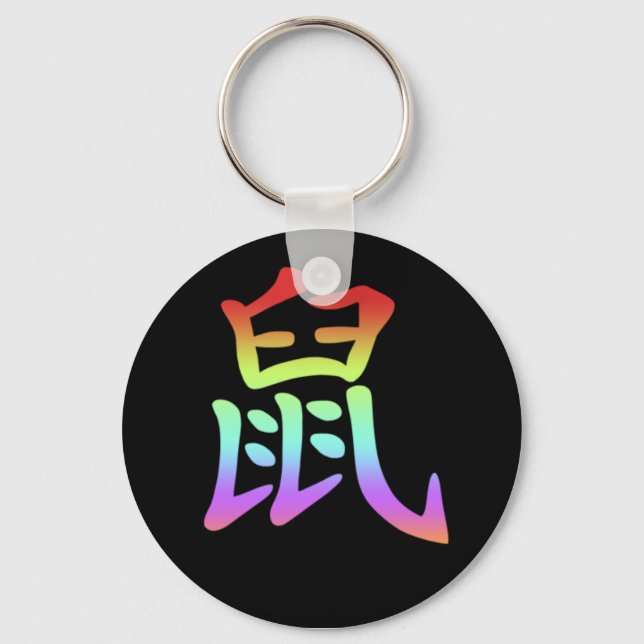 Chinese Zodiac - Rat Keychain (Front)