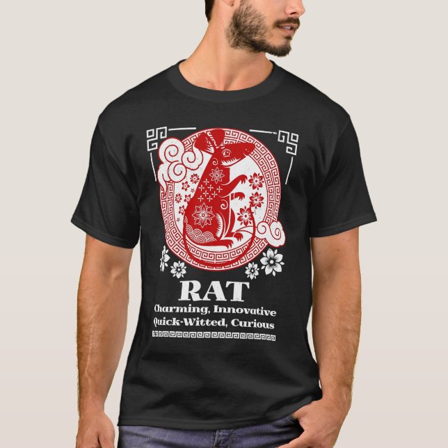 Chinese Zodiac Rat Personality T-Shirt (Front)