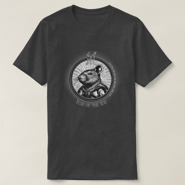 Chinese Zodiac "Rat" T-Shirt (Design Front)