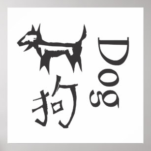 Chinese Zodiac Sign- Dog Poster