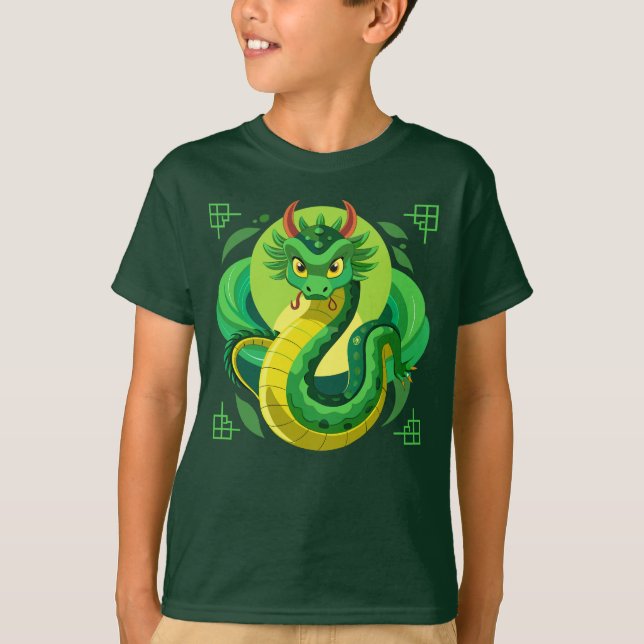 Chinese Zodiac Snake - Year of the Snake T-Shirt (Front)