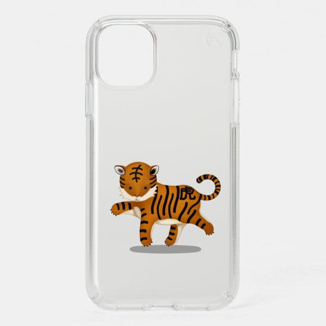 Chinese Zodiac Tiger Cute Astrology Sign Speck iPhone 11 Case (Front)