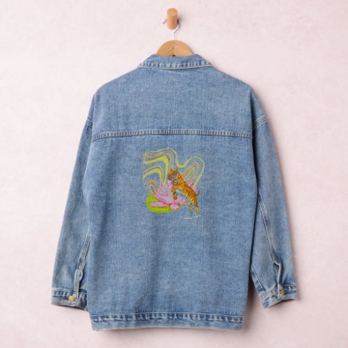 Chinese Zodiac Tiger Denim Jacket