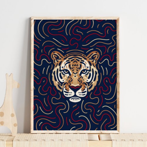 Chinese Zodiac Tiger  Zodiac Digital Print