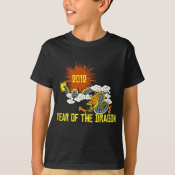 Chinese Zodiac Year Of The Dragon 2012 Dark T-shirt by Year_of_Dragon_Tee at Zazzle