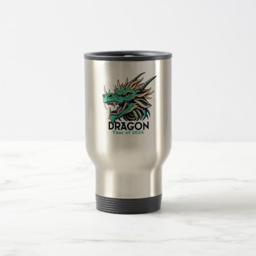 Chinese Zodiac Year of the Dragon 2024 Travel Mug