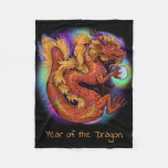 Chinese Zodiac Year Of The Dragon Fleece Blanket at Zazzle