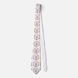 Chinese Zodiac Year of the Goat Round Tie