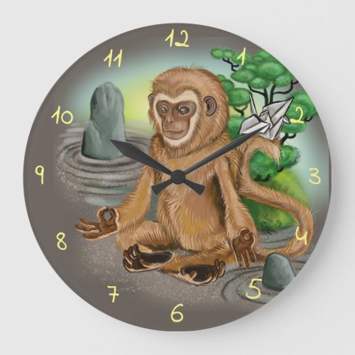 Chinese Zodiac Year of the Monkey Large Clock