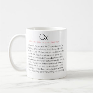 Chinese Zodiac (Year of the Ox) 2 Coffee Mug