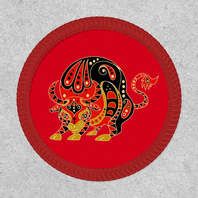 Chinese Zodiac -Year of the Ox Patch (Front)