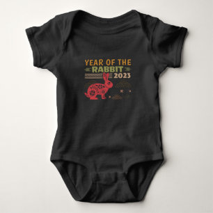Chinese Zodiac Year of the Rabbit 2023 Baby Bodysuit