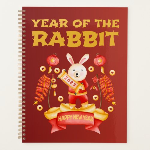 Chinese Zodiac Year of the Rabbit 2023 New Year Planner