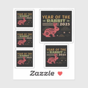 Chinese Zodiac Year of the Rabbit 2023 Sticker
