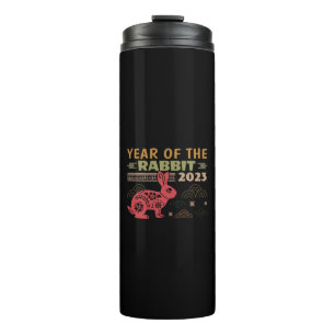 Chinese Zodiac Year of the Rabbit 2023 Thermal Tumbler