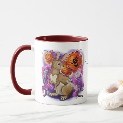 Chinese Zodiac Year of the Rabbit Mug