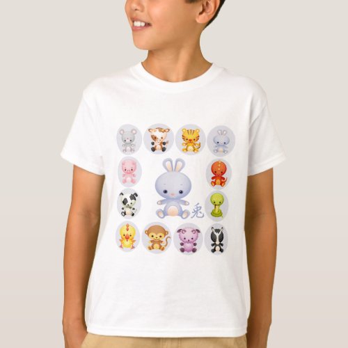 Chinese Zodiac Year of the Rabbit T_Shirt