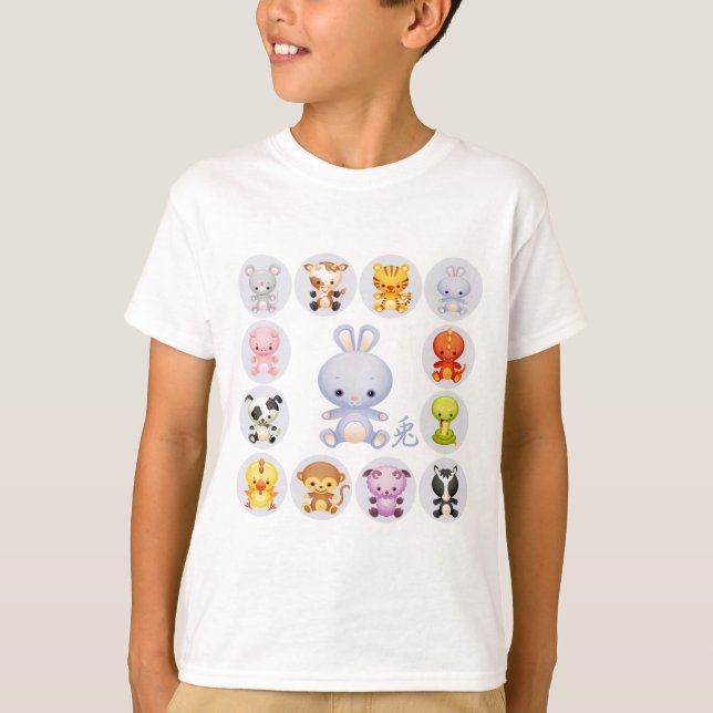 Chinese Zodiac Year of the Rabbit T-Shirt (Front)