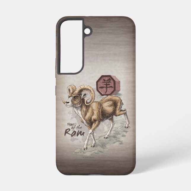 Chinese Zodiac Year of the Ram Art Samsung Galaxy Case (Back)