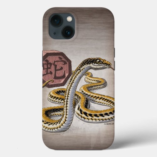 Chinese Zodiac Year of the Snake Art  iPhone 13 Case