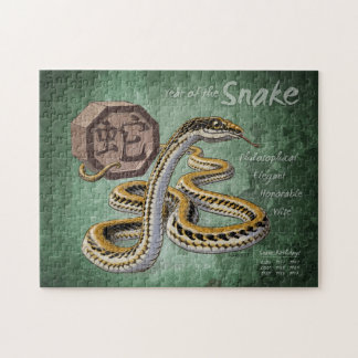 Chinese Zodiac Year of the Snake Art Jigsaw Puzzle