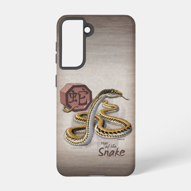 Chinese Zodiac Year of the Snake Art Samsung Galaxy Case (Back)