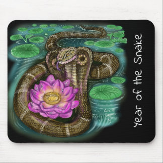 Chinese Zodiac Year of the Snake Mouse Pad