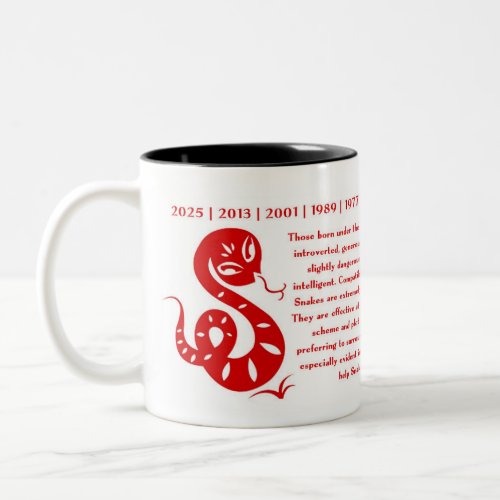 CHINESE ZODIAC YEAR OF THE SNAKE MUG