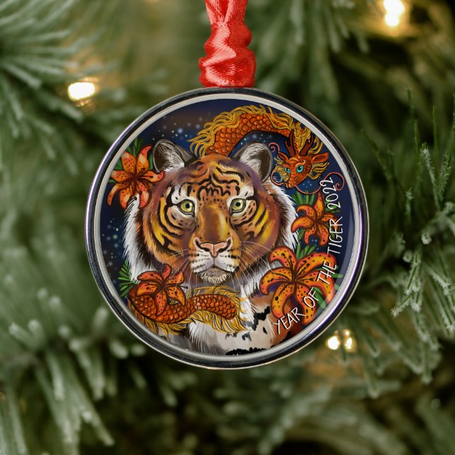 Chinese zodiac year of the Tiger Ornament (Tree)