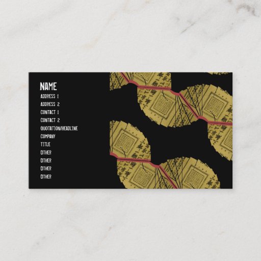 Customizable Chinesejapanesmegafandesign, Name, Address 1, A... Business Card Templates