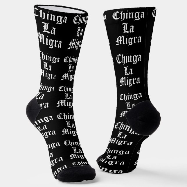 Chinga LA Migra Socks (Angled)