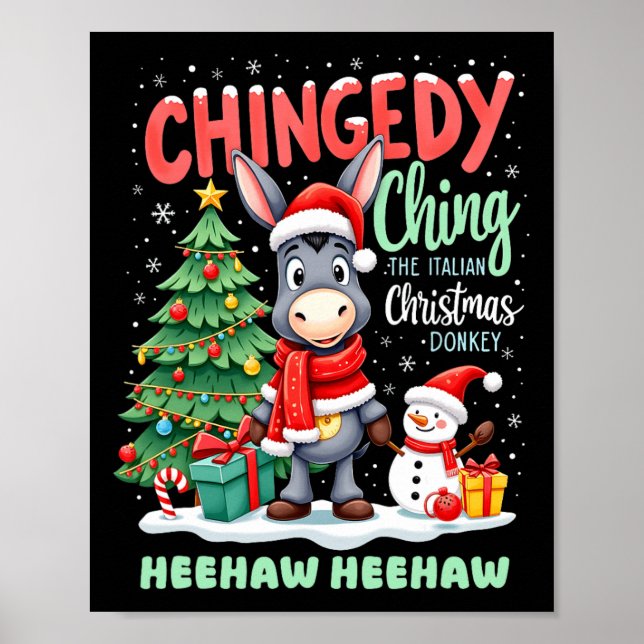 Chingedy Ching The Italian Christmas Donkey Heehaw Poster (Front)