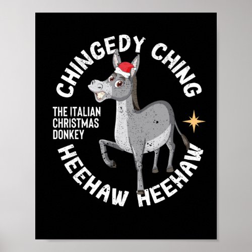 Chingedy Ching The Italian Christmas Donkey Poster