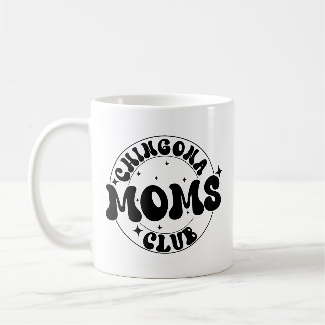 Chingona Moms Club cafecito,retro Coffee Mug (Left)
