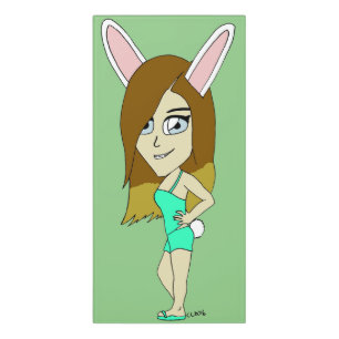 Chini Bunny girl Door Sign