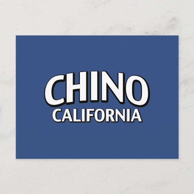 Chino California Postcard (Front)