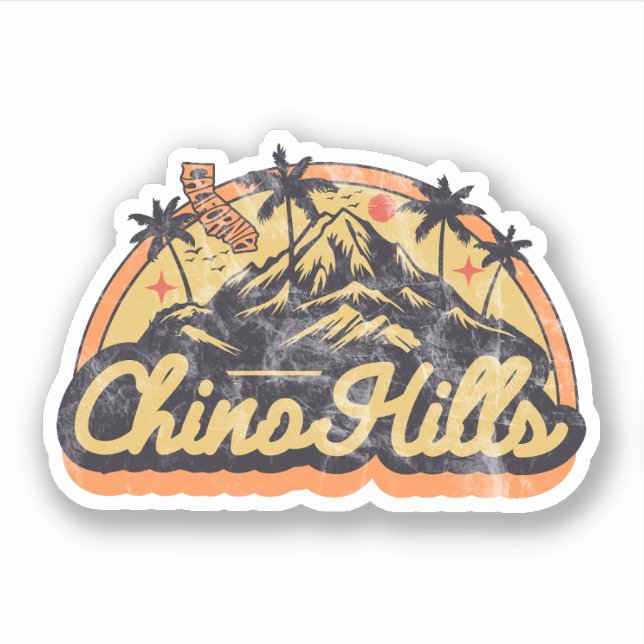 Chino Hills, California Sticker (Front)