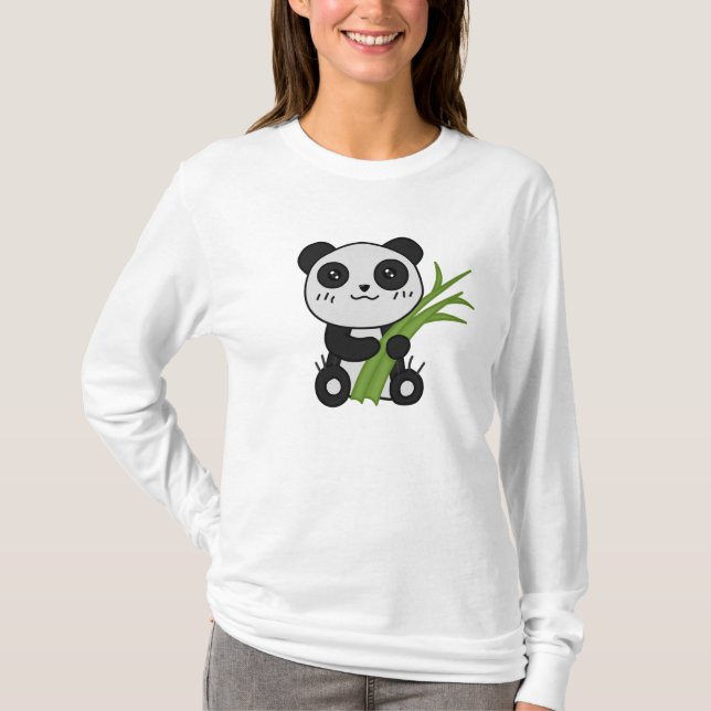Chino the Panda Hoodie T-Shirt (Front)