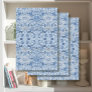 Chinoiserie Asian Floral Blue and White Decoupage Tissue Paper