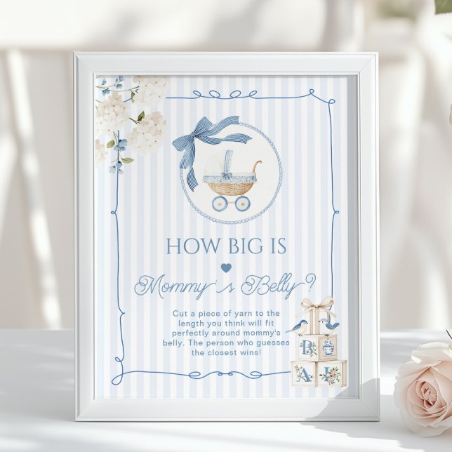 Chinoiserie Baby Carriage How big is Mommys belly Poster (Creator Uploaded)