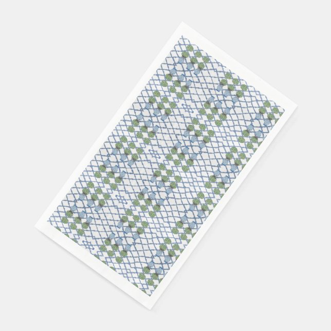 Chinoiserie Bamboo Topiaries Topiary  Paper Guest Towels (Corner)