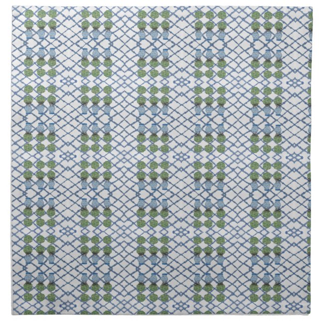 Chinoiserie Bamboo Topiaries Topiary  Tablecloth Cloth Napkin (Front)