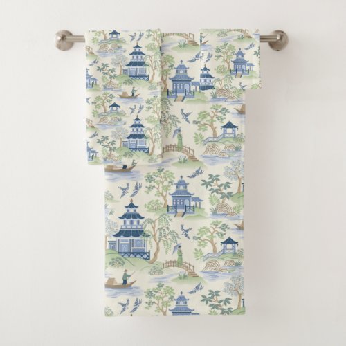 Chinoiserie Bath Towels