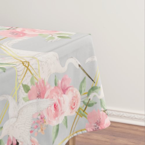 Chinoiseriebirdbirdspeaceheron Tablecloth