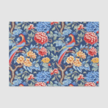 Chinoiserie Birds Floral Painting Decoupage