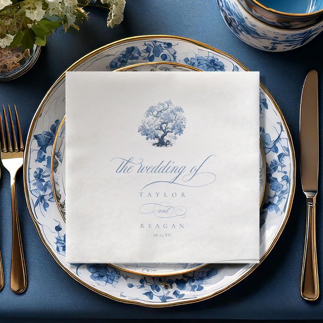 Chinoiserie Blossoming Tree Motif ID1094 Paper Dinner Napkins (Creator Uploaded)