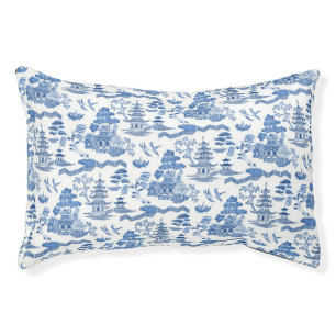 Chinoiserie Blue and White Pet Bed