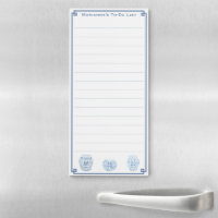 Chinoiserie Blue And White To Do List