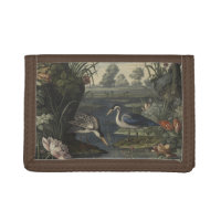 Chinoiserie Blue Crane Antique Botanical Travel