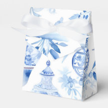 Chinoiserie Blue Favor Box